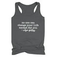thumbnail image 1 of Staron Summer Tank Tops for Women Beach Party Graphic Racerback Letter Print Casual Sleeveless Vest, Gray S, 1 of 7