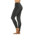 thumbnail image 1 of Staron Women's Casual High Waist Wide Leg Yoga Pants with Pockets Stretchy Elastic Lounge Sleepwear Comfy Relaxed Full Length Trousers, Dark Gray L, 1 of 7