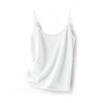 thumbnail image 1 of Staron Women's Casual Sleeveless Camisole Round Neck Loose Comfy Basic Tank Top Solid Color, White L, 1 of 5