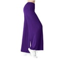 thumbnail image 1 of Staron Women's Loose High Waist Wide Leg Pants Casual Yoga Workout Trousers Stretchy Breathable Modal Cotton Gym Pants, Purple L, 1 of 7