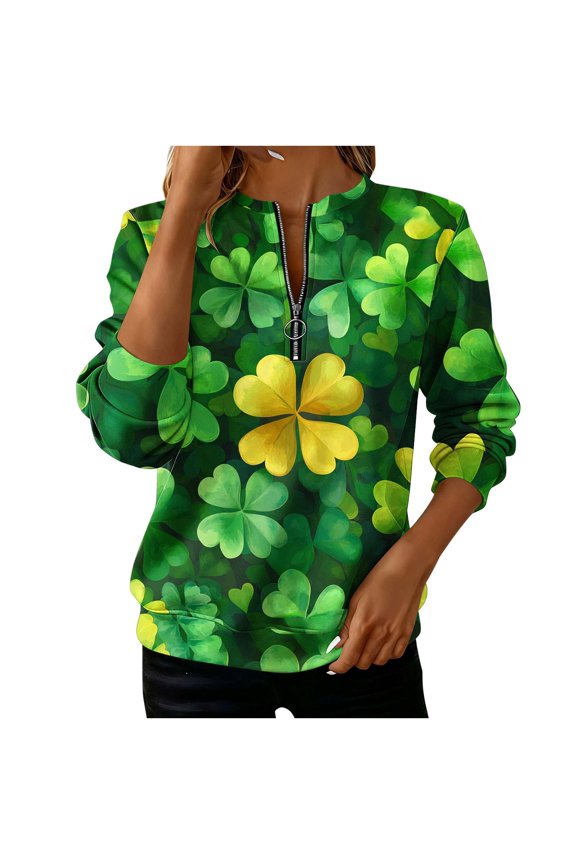 Women's Loose Sweatshirt Casual Long Sleeve Round Neck Funny Print Tunic Blouse Comfy Relaxed Fashion Top for Home Travel, XXL