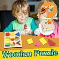 Staron Wooden Educational Puzzle Toy Matching Clearance (Color), Wooden