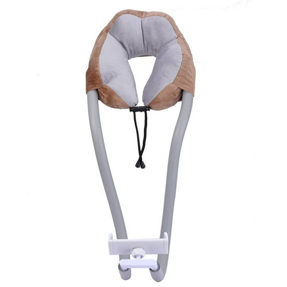 Staron under $5 360° Phone Tablet Pillow Memory Foam, U-Shaped Travel Sleep Neck Support Cushion, 2-in-1 Headrest with Device Holder