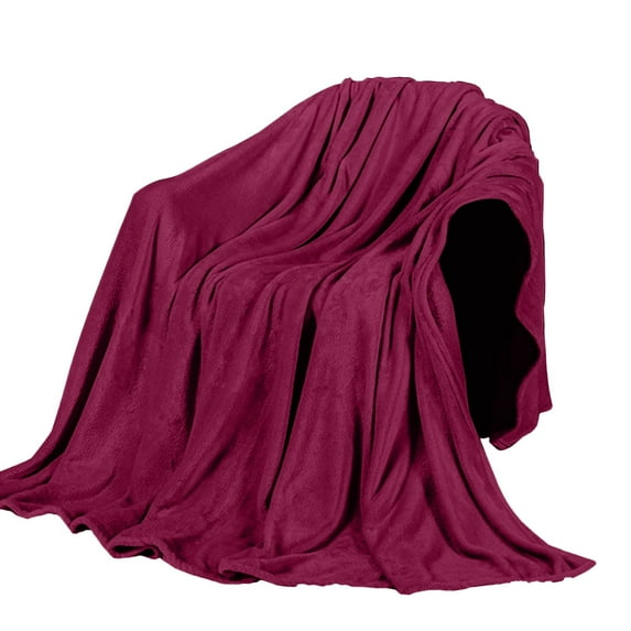 Staron under $5! 50x70cm Super Soft Fleece Blanket, Warm Solid Throw Rug for Sofa Bedding, Microfiber Blanket for Home Comfort