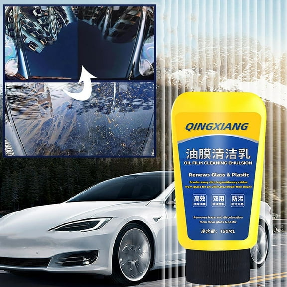 Staron under $5 Car Windshield Oil Film Remover 150ml, Glass Cleaner for Wiper Protection and Visibility, Automotive Glass Treatment Solution