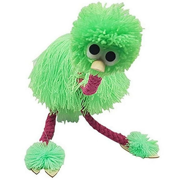 Staron under $5! Children String Puppet Ostrich Toy, Traditional Folk Enlightenment Puzzle for Kids, Hand Controlled Marionette