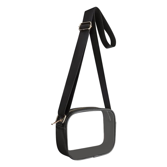 Staron under $5! Clear Stadium Bag, Transparent Tote for Concerts Sports Events, PVC Approved Bag with Adjustable Strap