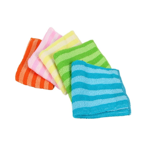 Staron under $5! Double-Sided Striped Dish Cloth, Microfiber Absorbent Tea Towels for Kitchen Cleaning, Quick Drying Wash Rags