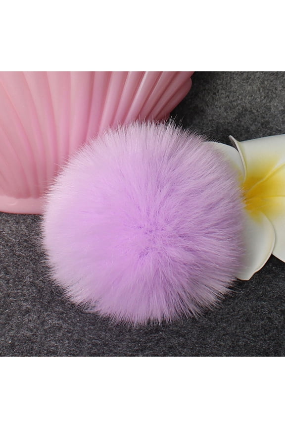under $5 Faux Fur Pompom 10cm for Knitting Hats, DIY Craft Accessory for Keychain Beanie, Fluffy Hat Topper