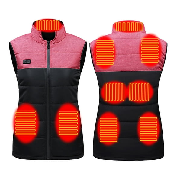 Staron under $5! Heated Vest with 9 Heating Areas, Outdoor Warm Clothing for Riding Fishing, USB Charging Heating Vest for Winter