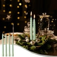 thumbnail image 1 of Staron under $5! Long Green Candles 4PC 0.78x0.78x5.9in, Mixed Wax Taper Candles for Wedding Banquet, Holiday Decoration Candles for Party Dinner, 1 of 6