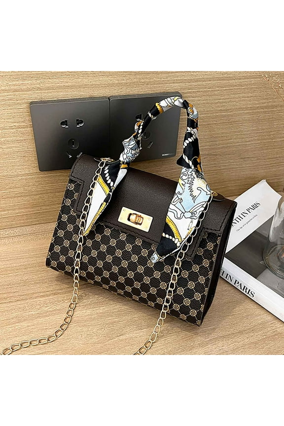 under $5! One Shoulder Leather Crossbody Bag, Large Capacity Women's Multi-Compartment Purse Handbag, Messenger Handbag, Women's Leather Bag