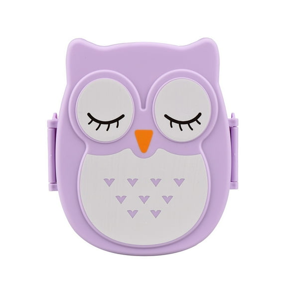 Staron under $5! Owl Lunch Box Food Container 1050ml, Portable Bento Box with Secure Lid, Cute Animal Design Storage Box