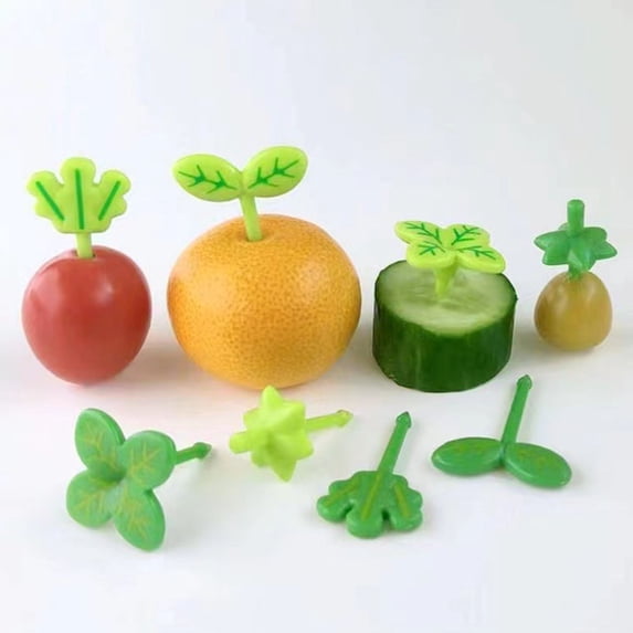 Staron under $5 Plastic Fruit Fork Set for Lunch Box, Cake Snack Decoration Picks Platter, Party Serving Utensils