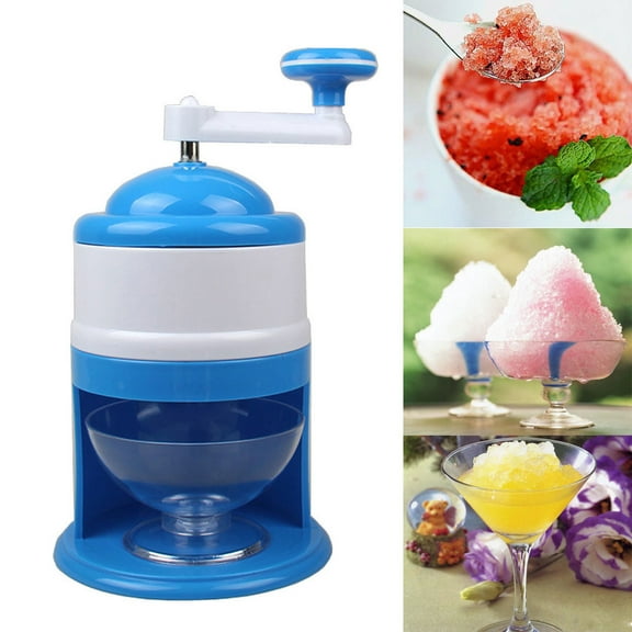 Staron under $5 Portable Hand Crank Manual Ice Shaver, Ice Crusher Shredding Machine for Snow Cones, Manual Snow Maker Machine