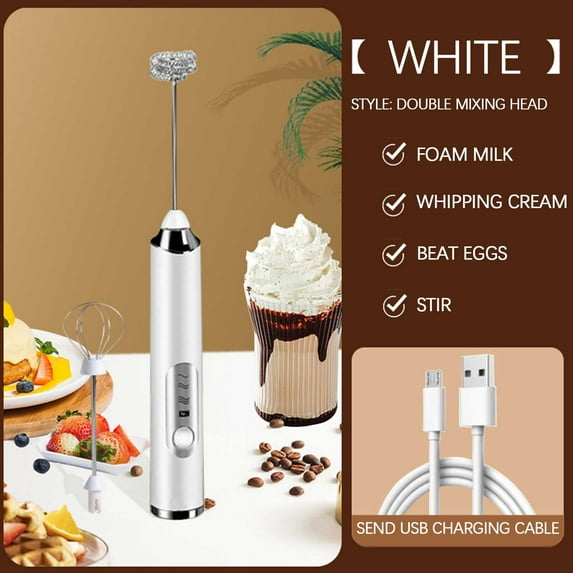 Staron under $5! Rechargeable Handheld Milk Frother, 3-Speed USB Charging for Coffee Protein Drinks Matcha Whisking, Milk Frothers Whiskers