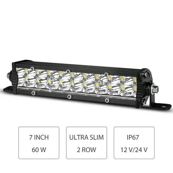 Staron under $5! Slim LED Light Bar, 7/13/20 Inch Offroad Lights Spots Floods Combo, for ATV Truck Trailer Outdoor Lighting