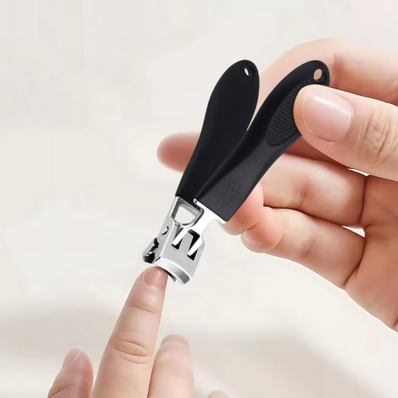 Staron under $5 Splash-Proof Nail Clippers for Thick Toenails, Large Opening Trimmer with Debris Catcher, Heavy-Duty Foot Care Tool