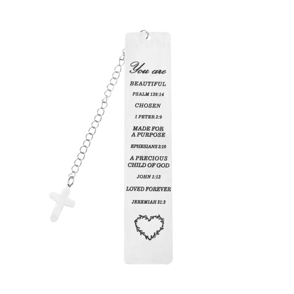 Staron under $5 Stainless Steel Bookmarks, Personalized Thanksgiving Gift with Literary Wind Pattern, Reading Accessories Book Markers