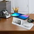 thumbnail image 1 of Staron under $5! Wireless Charging Station, 15W Fast Charger with Digital Alarm Clock, Multi-Device Charging Stand for Phones Watches, 1 of 7