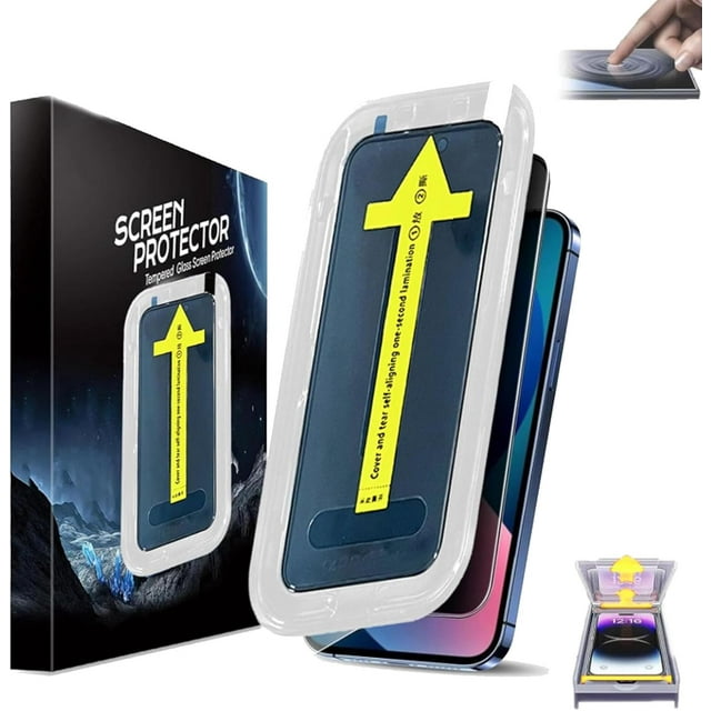 Starprout Invisible Artifact Screen Protector, Privacy Tempered Glass Screen Protector, Tendency HD Tempered Film (HD,For iPhone16)