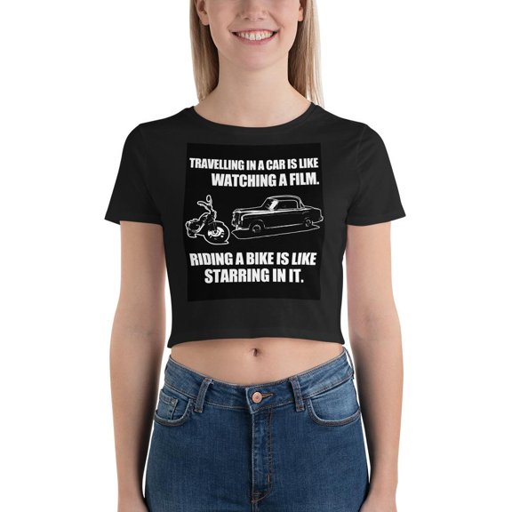 Starring In A Movie Crop Tee