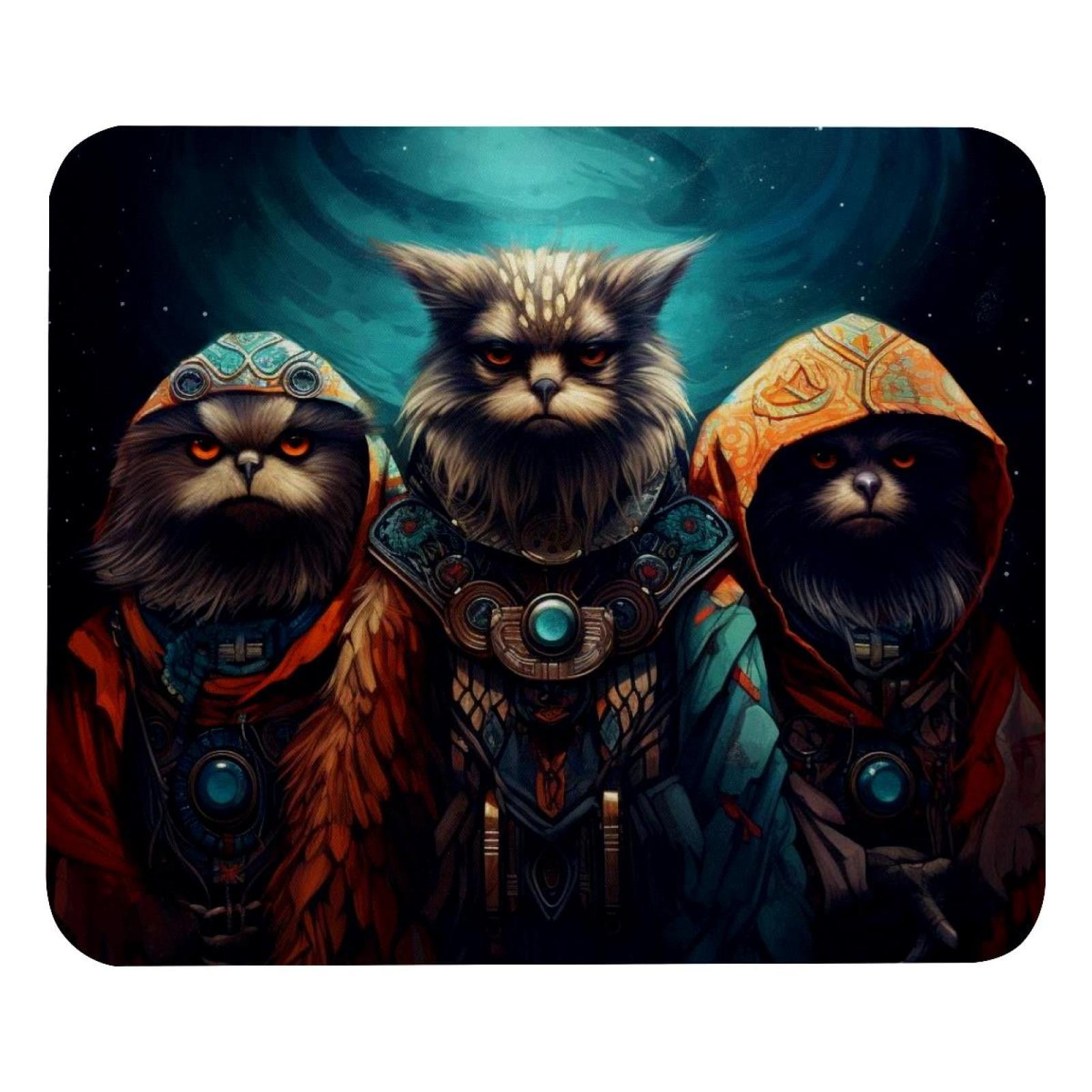 Starry Animal Mouse Pad, Personality Design Rubber Base for Office ...