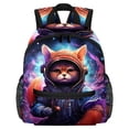 thumbnail image 1 of Starry Animals Cute Adjustable Shoulder Strap Backpack with Large Capacity, Printed Design, Lightweight, 1 of 6