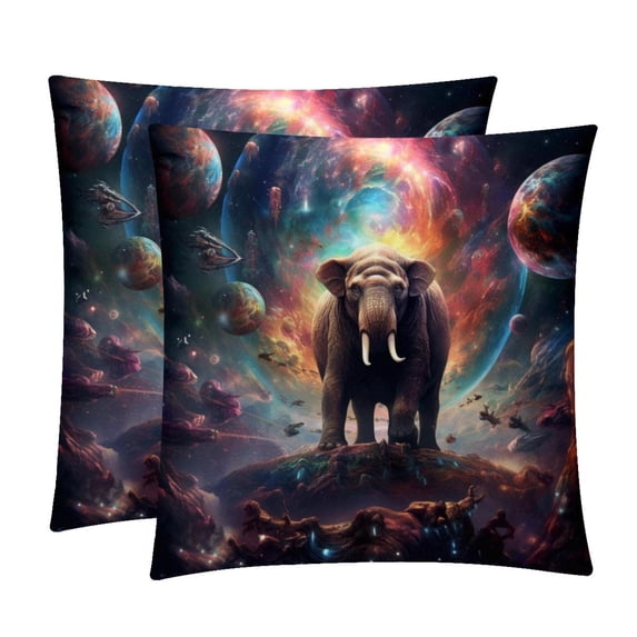 Starry Animals Exclusive Velvet Throw Pillow Inserts Set of 2 with Unique Patterns - 16x16, 18x18, 20x20 Inches for Pillow Covers and Decorative Pillows for Home
