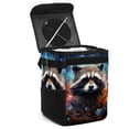 thumbnail image 1 of Starry Animals Mini Trash Can for Car: Foldable, with Lid, Leak-proof, Hanging Storage Bag, 1 of 1