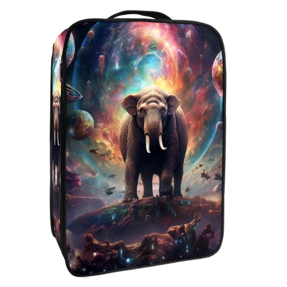 Starry Animals Polyester Shoe Box Organizer, 23x31cm/9x12in Storage Container for Closet Organization