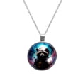 thumbnail image 1 of Starry Animals Women's Circular Glass Design Pendant Necklace, 1 of 5