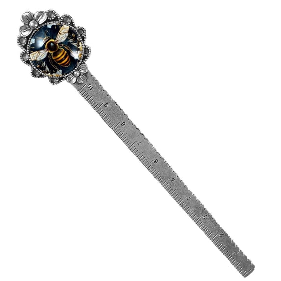 Starry Bee Book Marks: Vintage Silver Lace-Edged Bookmark - Reading Accessories Gift for Book Lovers