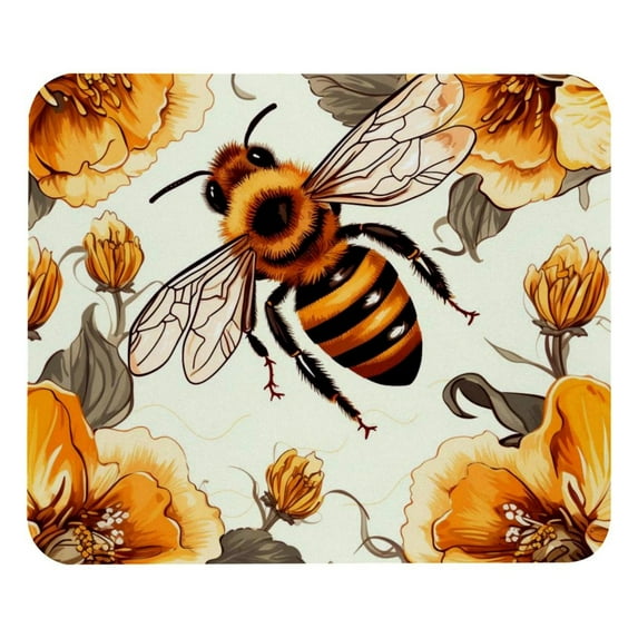 Starry Bee Computer Mouse Pad,Rubber Mouse Mat for Gaming, Office ...