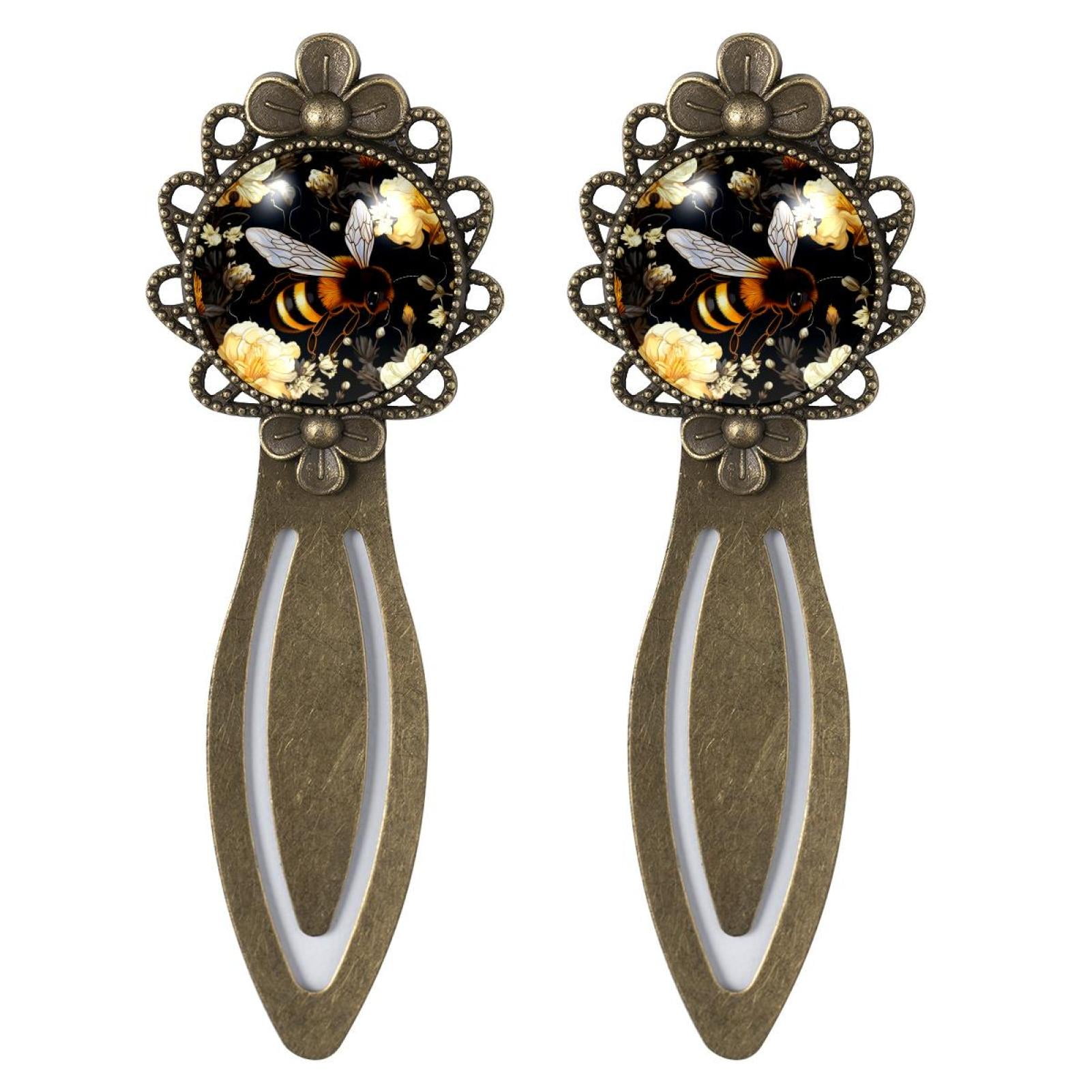 Starry Bee CopperColored Lace Book Markers Set of 2 Stainless Steel