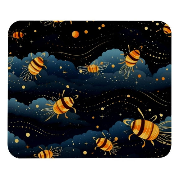 Starry Bee Mouse Pad, Smooth Mouse Mat, Computer Mouse-pad for Wireless Mouse