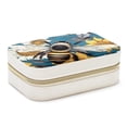 thumbnail image 1 of Starry Bees Velvet Portable Jewelry Organizer Box with Removable Compartment - Gift and Jewelry Display, 1 of 7
