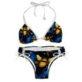 thumbnail image 1 of Starry Bees in the Sky Detachable Sponge Adjustable Strap Bikini Set Two-Pack Swimming Suits One-Piece Swimsuits - Ideal for Beach and Pool Parties, 1 of 6