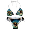 thumbnail image 1 of Starry Bees in the Sky Detachable Sponge Adjustable Strap Bikini Set Two-Pack - Versatile Swim Suit Set, 1 of 6
