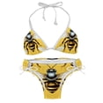 thumbnail image 1 of Starry Bees in the Sky Stylish Bikini Set with Detachable Sponge and Adjustable Strap, Two-Pack Swim Suits for Beach and Pool Parties, 1 of 6