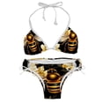 thumbnail image 1 of Starry Bees in the Sky Women's Swim Suit Bikini Set 2-Pack with Detachable Sponge and Adjustable Strap for Beach and Pool Parties, 1 of 6