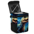 thumbnail image 1 of Starry Dinosaur Foldable Mini Trash Can with Lid - Leak-Proof Car Garbage Can for Hanging Storage Bag, 1 of 6