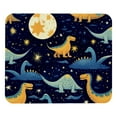 thumbnail image 1 of Starry Dinosaur Gaming Mousepad Mouse Mat Desk Mat - Square, 8.3x9.8 Inch, Non-Slip Rubber Bottom, Printed, Suitable for Office and Gaming, 1 of 6