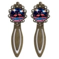 thumbnail image 1 of Starry Flamingos Elegant Vintage Copper-Colored Stainless Steel Bookmarks - Set of 2 - Ideal Gifts for Book Lovers, 1 of 5