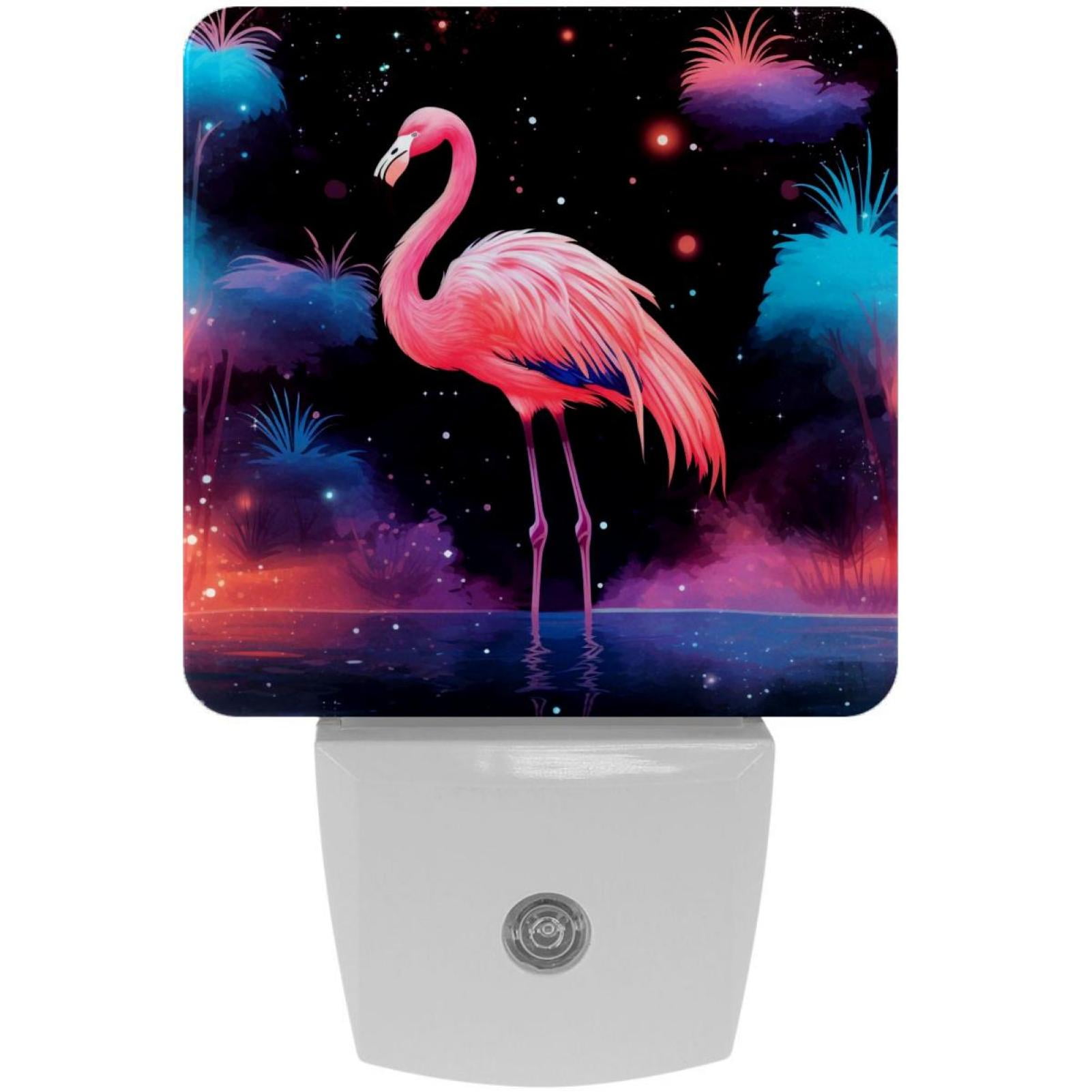 Starry Flamingos LED Square Night Lights - Stylish and Energy-Efficient ...