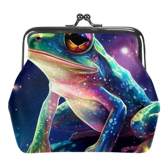 Starry Frog Coin Purses Mini Wallets Vintage Pouch Bags for Gift