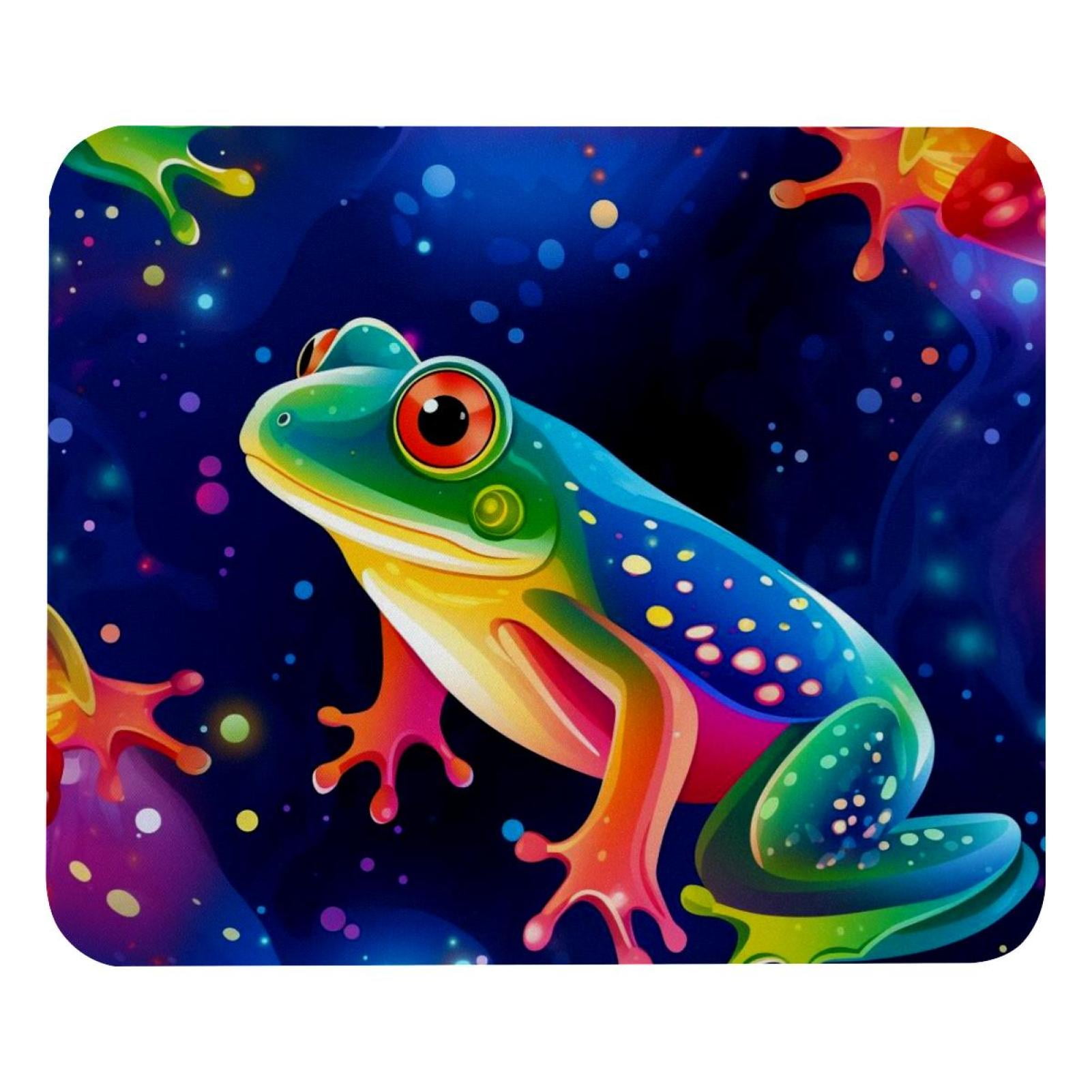 Starry Frog Mouse Pad, Personality Design Rubber Base for Office Decor ...