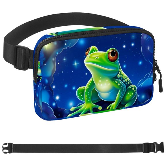 Starry Frog Running Belt Fanny Packs for Women & Men, Waist Pack Runners Bag Money Belt Phone Holder for Running Sports Hiking Traveling
