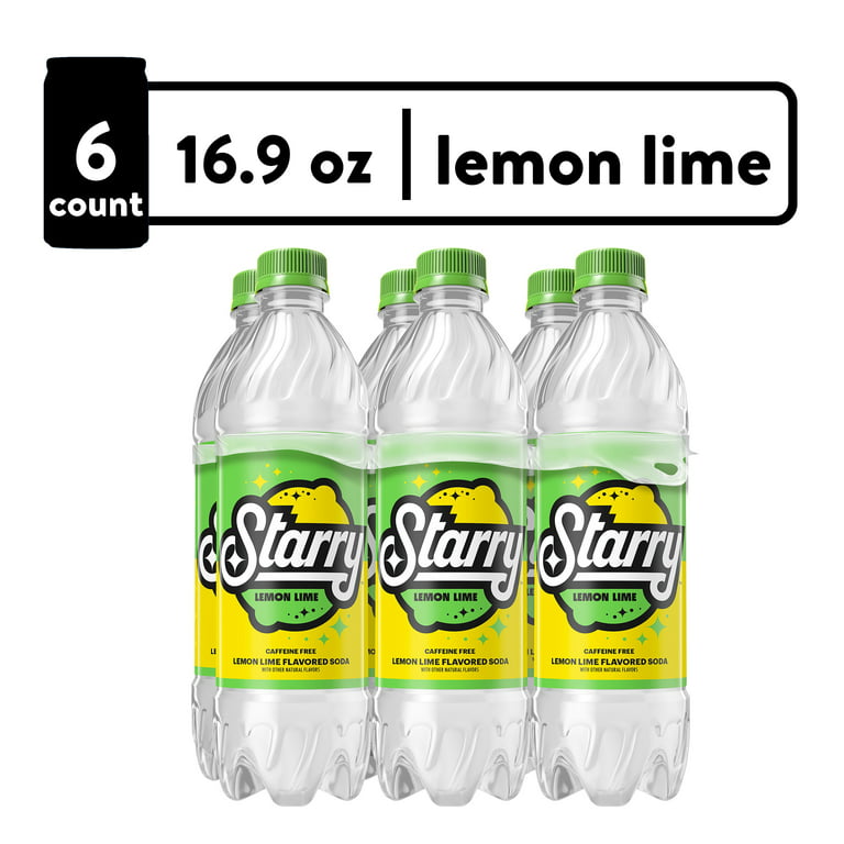 Starry Lemon Lime Soda (6 ct, 16.9 fl oz)