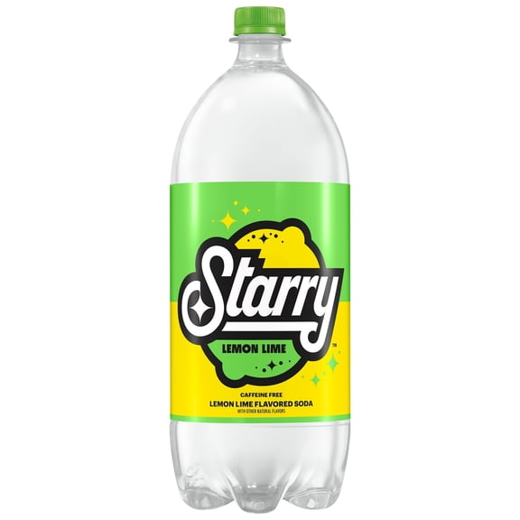 Starry Lemon Lime Soda Pop, 2 Liter, Bottle (Pack of 6)